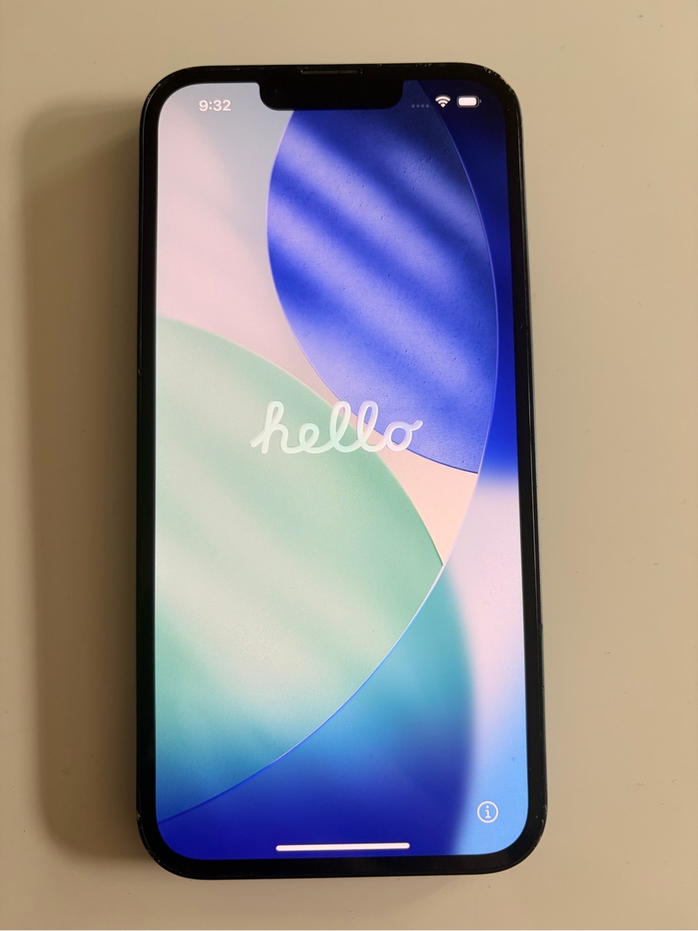 Apple iPhone Black Front with Colorful Display